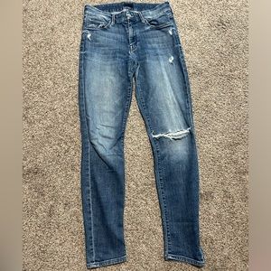 Mother skinny distressed jeans size 28